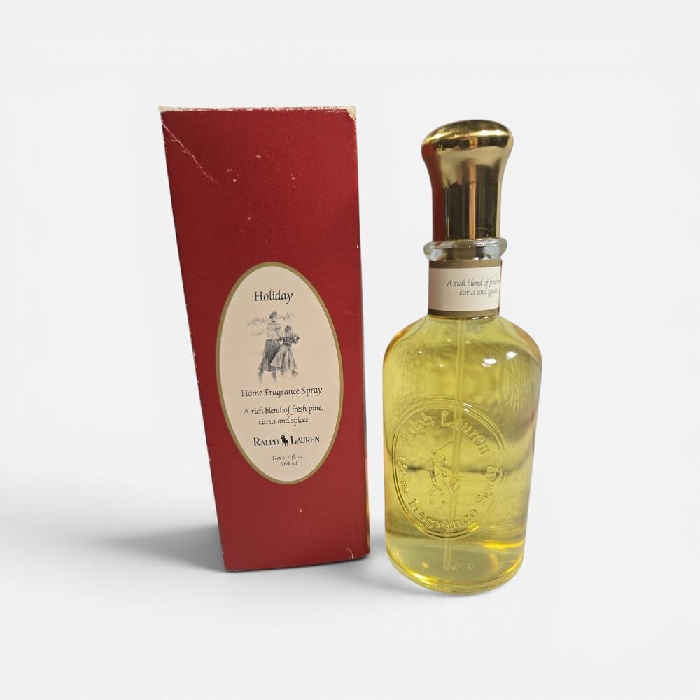 Vtg Ralph Lauren Holiday Home Fragrance Spray 5.7oz 90's Pine Citrus Christmas